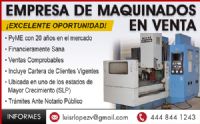 MAQUINADOS, EMPRESA EN VENTA