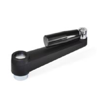  Manivelas Nylon plastificado, con mango de bloqueo abatible