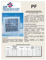  EXTRACTOR DE AIRE CENTRIFUGO PARA MURO, TECHO O FALSO PLAFON