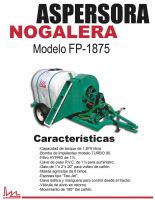 Aspersora Nogalera - Agro-Industrial San Luis