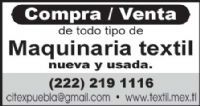 MAQUINARIA PARA TEÑIDO DE TEXTILES